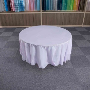 84in Round Peva Plastic Disposable Tablecloth Birthday Tablecloth