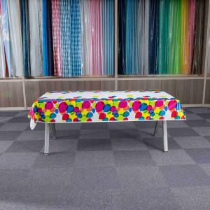 Beautiful printed degradable table cloth Wholesale party