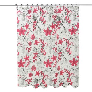 Cartoon Print Mildew Resistant Waterproof Bath Curtain