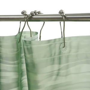 Custom Logo Heavy Duty Fabric Sustainable Shower Curtain