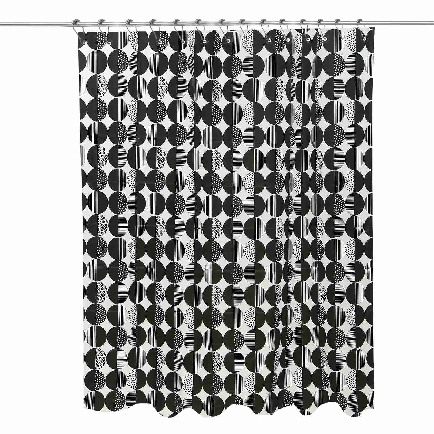 Custom Logo Peva Heavy Duty Fabric Sustainable Shower Curtain