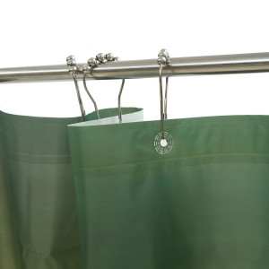 Customized Size Solid White Waterproof Shower Curtain For Home Use