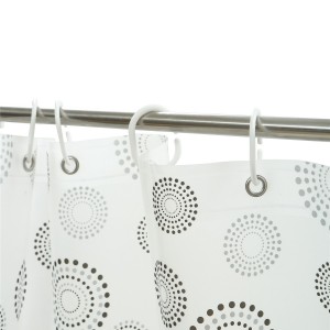 Durable Translucence Splicing Custom PVC Free Shower Curtain