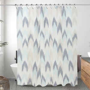 Eco Friendly Custom Logo Design Shower Curtain With Liner