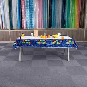 Eco-friendly oil proof colorful Picnic Rectangular Tablecloths