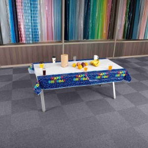 Eco-friendly oil proof colorful Picnic Rectangular Tablecloths