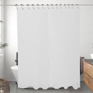 Fashion Antimicrobial 72×70” PEVA Bath Curtain