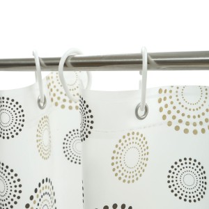 Mildew Resistant Waterproof Custom Design Shower Curtain