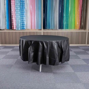 Modern Waterproof Disposable Round Plastic Table Cloth