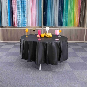 Modern Waterproof Disposable Round Plastic Table Cloth