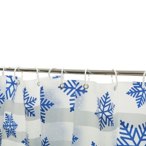 PEVA Eco Friendly Fashion Shower Curtain Transparent