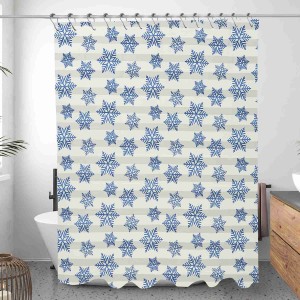 PEVA Eco Friendly Fashion Shower Curtain Transparent