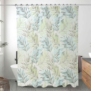 Quality Modern Building Pattern Bathroom Shower Curtain