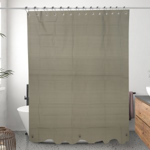 Simple Design Waterproof Bathroom PEVA Shower Curtain