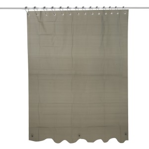 Simple Design Waterproof Bathroom PEVA Shower Curtain