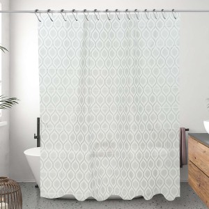 Waterproof Oversized Portable Colored Shower Curtain